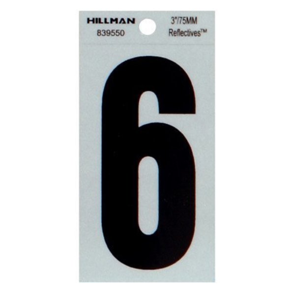 Hillman 3" Blk 6 Thin Adhesive 839550